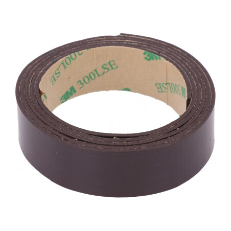 Bandă magnetică cauciuc 19mm x 1m 3M | Electronic-mag.ro | Componente Electronice