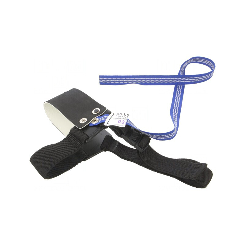 Brățară Pantofi ESD Neagră/Albastră Cu Clips | Electronic-mag.ro | Componente Electronice
