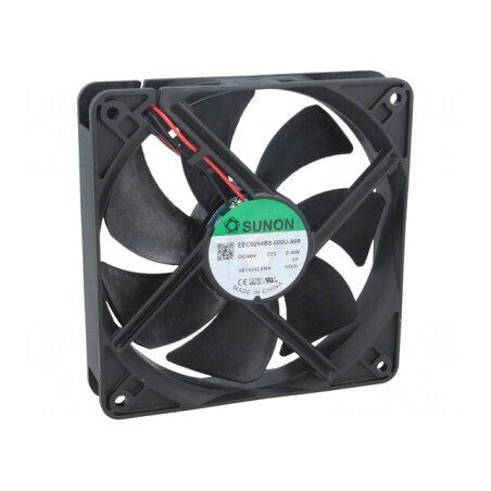 Ventilator DC axial 48V 120x120x25mm 127m3/h 34dBA | Electronic-mag.ro | Componente Electronice