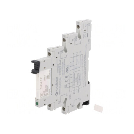 Releu Intermediar SPDT 24V AC/DC pentru Șină DIN | Electronic-mag.ro | Componente Electronice