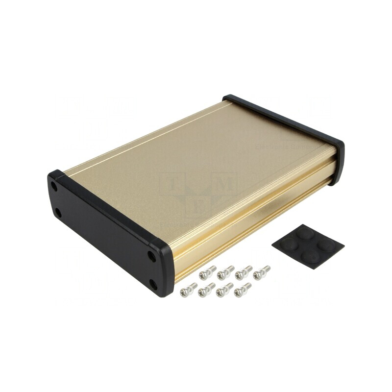Carcasă Universală Aluminiu Aurit 113.7x169x35.2mm | Electronic-mag.ro | Componente Electronice Carcasă Universală Aluminiu Aurit 113.7x169x35.2mm | Electronic-mag.ro | Componente Electronice