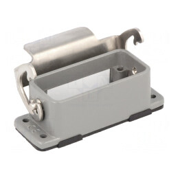Carcasă pentru conectori HDC 10A cu clichet drept | Electronic-mag.ro | Componente Electronice