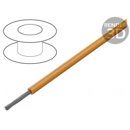 Cablu HookUp Wire 24AWG PVC Portocaliu 30V 30.5m | Electronic-mag.ro | Componente Electronice