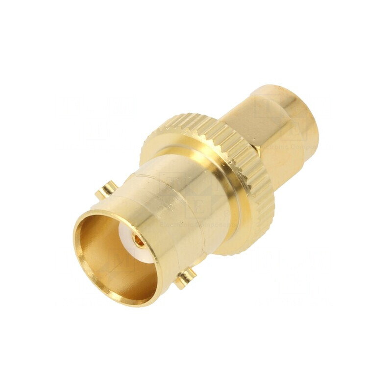 Adaptor BNC Mamă la SMA Tată Aurit 50Ω PTFE | Electronic-mag.ro | Componente Electronice Adaptor BNC Mamă la SMA Tată Aurit 50Ω PTFE | Electronic-mag.ro | Componente Electronice