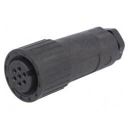 Conector Circular Mufă CM IP67 7 Pini Placare Argintată | Electronic-mag.ro | Componente Electronice