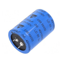 Condensator Electrolitic SNAP-IN 3,3mF 100VDC Ø35x50mm ±20% | Electronic-mag.ro | Componente Electronice