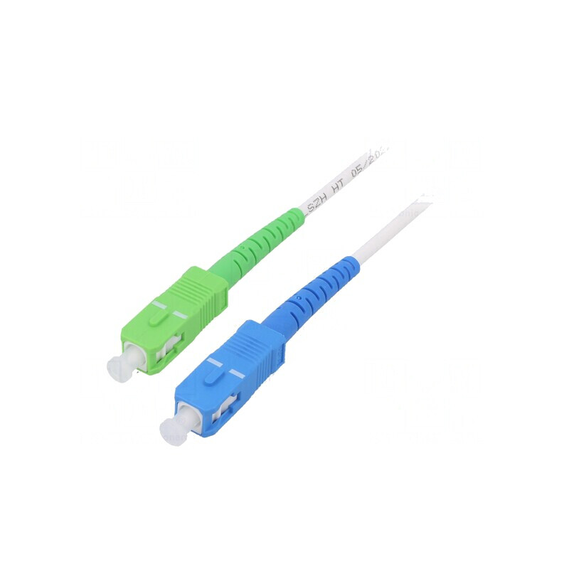 Patch cord fibră OS2 SC/APC-SC/UPC 1m alb 3mm LSZH | Electronic-mag.ro | Componente Electronice Patch cord fibră OS2 SC/APC-SC/UPC 1m alb 3mm LSZH | Electronic-mag.ro | Componente Electronice