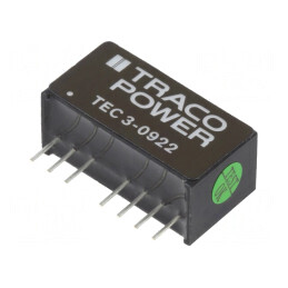 Convertor DC/DC 3W 4,5-13,2V la 12V/-12V TEC 3-0922 | Electronic-mag.ro | Componente Electronice