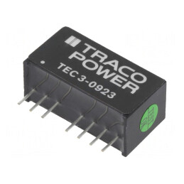 Convertor DC/DC 3W 4,5-13,2V la 15V/-15V TEC 3-0923 | Electronic-mag.ro | Componente Electronice