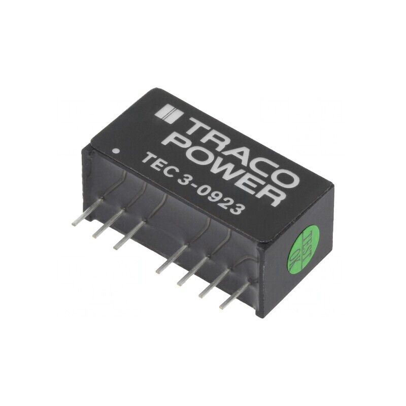 Convertor DC/DC 3W 4,5-13,2V la 15V/-15V TEC 3-0923 | Electronic-mag.ro | Componente Electronice Convertor DC/DC 3W 4,5-13,2V la 15V/-15V TEC 3-0923 | Electronic-mag.ro | Componente Electronice