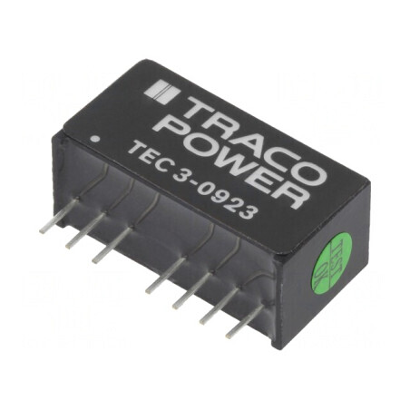 Convertor DC/DC 3W 4,5-13,2V la 15V/-15V TEC 3-0923 | Electronic-mag.ro | Componente Electronice