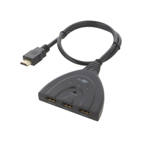 Switch HDMI 2.0 HDCP 2.2 0,55m Negru 3 Porturi | Electronic-mag.ro | Componente Electronice