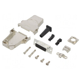 Conector D-Sub 26 PIN Mamă Unghi 45° Lipire Gold Flash | Electronic-mag.ro | Componente Electronice