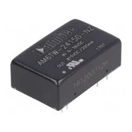 Convertor DC/DC 6W 9-36V la 15V/-15V DIP24 | Electronic-mag.ro | Componente Electronice