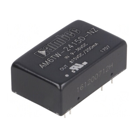 Convertor DC/DC 6W 9-36V la 15V/-15V DIP24 | Electronic-mag.ro | Componente Electronice