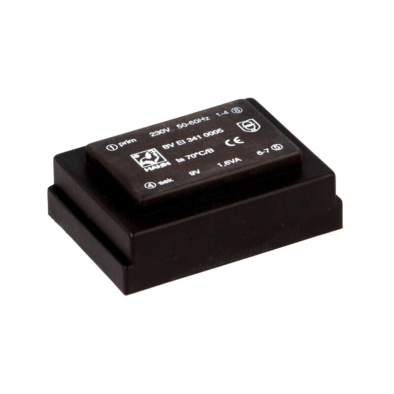 Transformator Încapsulat 1.6VA 230V 9V PCB BVEI | Electronic-mag.ro | Componente Electronice