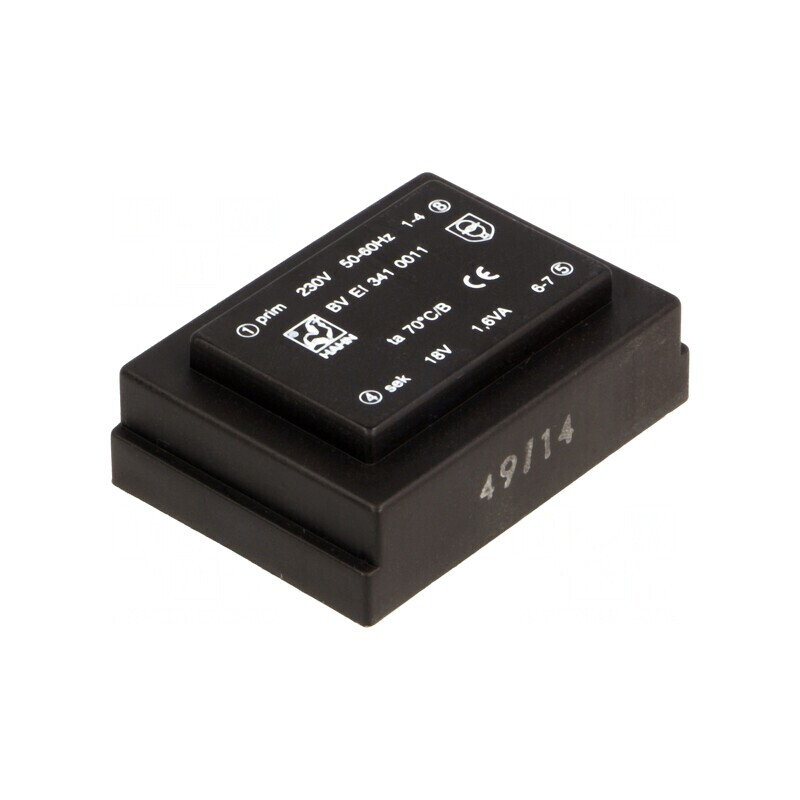 Transformator încapsulat 1,6VA 230V 18V 89mA PCB | Electronic-mag.ro | Componente Electronice Transformator încapsulat 1,6VA 230V 18V 89mA PCB | Electronic-mag.ro | Componente Electronice