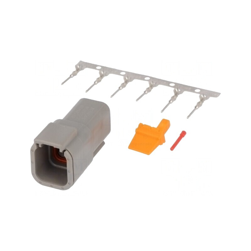 Conector cablu-cablu DTM 6 pini crimpat | Electronic-mag.ro | Componente Electronice