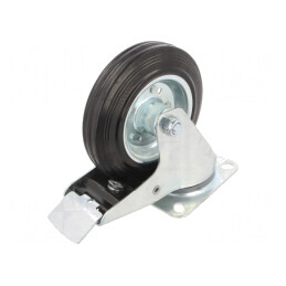 Roată de Transport 160mm 160kg Guma SM | Electronic-mag.ro | Componente Electronice