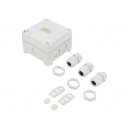 Cutie de Conexiuni Policarbonat 95x95x60mm | Electronic-mag.ro | Componente Electronice