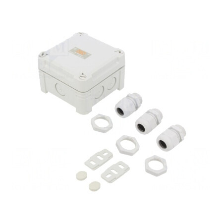 Cutie de Conexiuni Policarbonat 95x95x60mm | Electronic-mag.ro | Componente Electronice