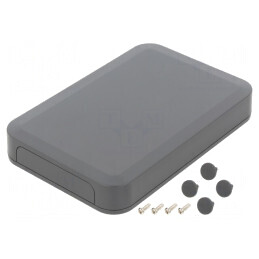 Carcasă electronică ABS gri închis 100x150x22,5 mm | Electronic-mag.ro | Componente Electronice