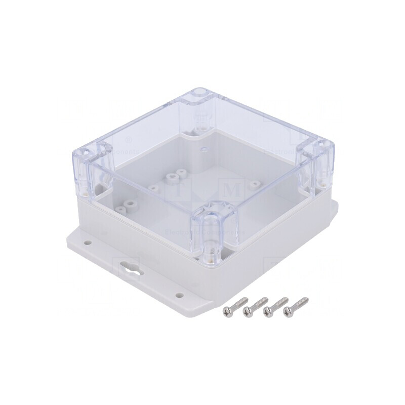 Carcasă Universală 120x120x60mm cu Lame de Fixare IP67 | Electronic-mag.ro | Componente Electronice
