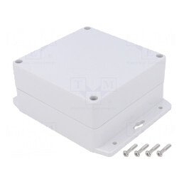 Carcasă universală 120x120x60mm cu lame de fixare | Electronic-mag.ro | Componente Electronice