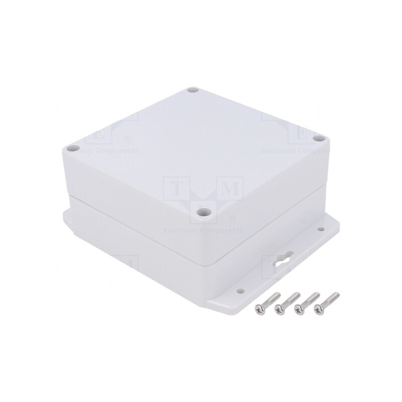 Carcasă universală 120x120x60mm cu lame de fixare | Electronic-mag.ro | Componente Electronice