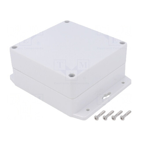 Carcasă universală 120x120x60mm cu lame de fixare | Electronic-mag.ro | Componente Electronice