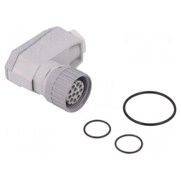 Mufă DIN 43651 12-PIN Fără Contacte 5A IP65 | Electronic-mag.ro | Componente Electronice
