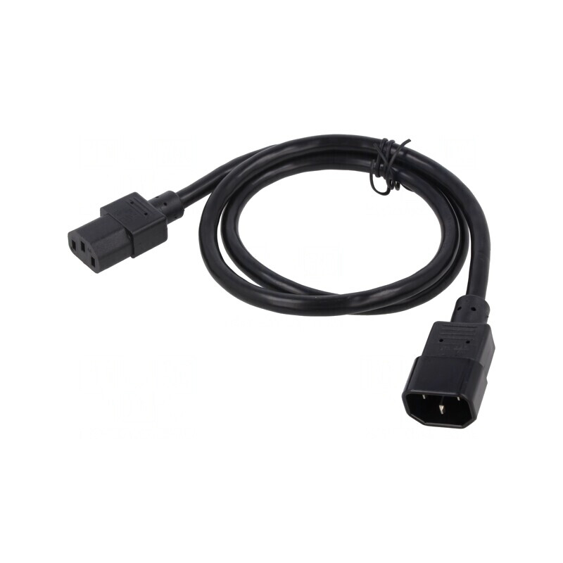 Cablu Prelungitor 3x1mm2 IEC C13 la IEC C14 2.5m 10A | Electronic-mag.ro | Componente Electronice Cablu Prelungitor 3x1mm2 IEC C13 la IEC C14 2.5m 10A | Electronic-mag.ro | Componente Electronice