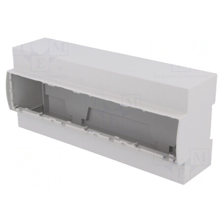 Carcasă pentru șină DIN 91x213x62mm gri 12 module | Electronic-mag.ro | Componente Electronice