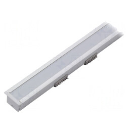 Profi pt.module LED | lăptoasă | natural | L: 1m | LINEA-IN20 | anodat | LINEA-IN20 F/U7 ANOD 1M SET STANDARD