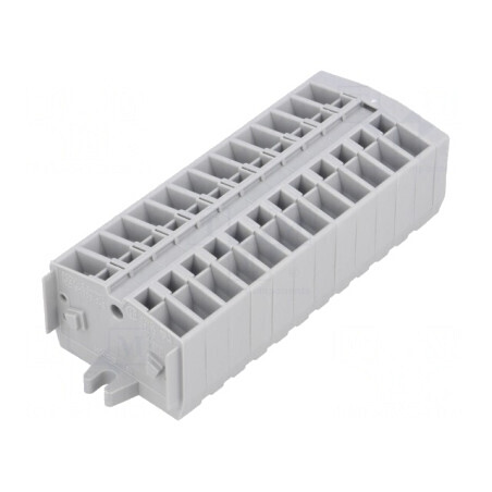 Regletă de conexiuni piste gri 12 pini 800V 24A | Electronic-mag.ro | Componente Electronice