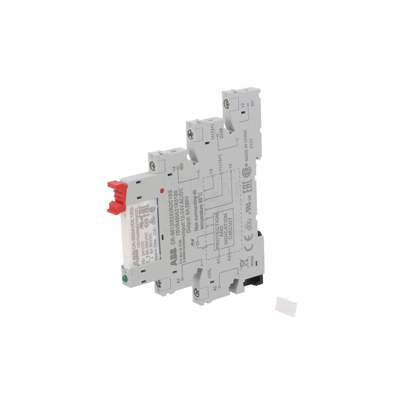 Releu SPDT 24VAC/DC pentru şină DIN | Electronic-mag.ro | Componente Electronice