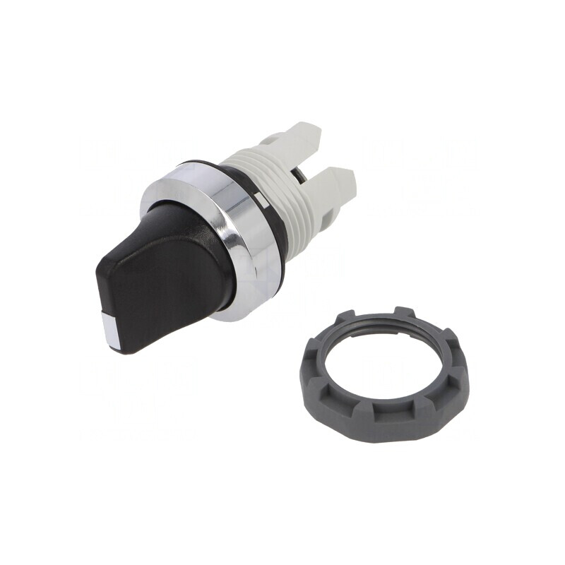 Comutator rotativ negru 22mm fără IP66 | Electronic-mag.ro | Componente Electronice