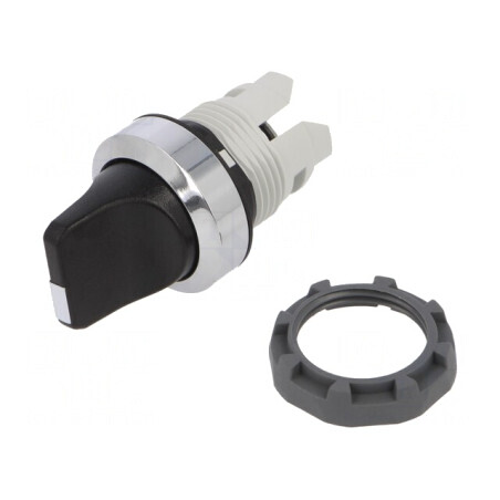 Comutator rotativ negru 22mm fără IP66 | Electronic-mag.ro | Componente Electronice