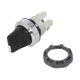 Comutator rotativ negru 22mm fără IP66 | Electronic-mag.ro | Componente Electronice