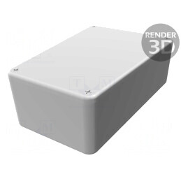 Carcasă Universală Aluminiu Roșu 1590 79x112x39mm | Electronic-mag.ro | Componente Electronice