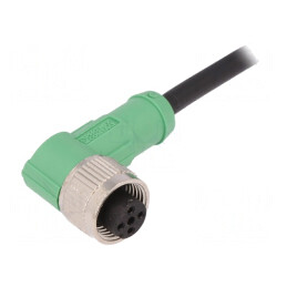 Cablu de Conectare M12 4P 5m 250VAC 4A PVC | Electronic-mag.ro | Componente Electronice