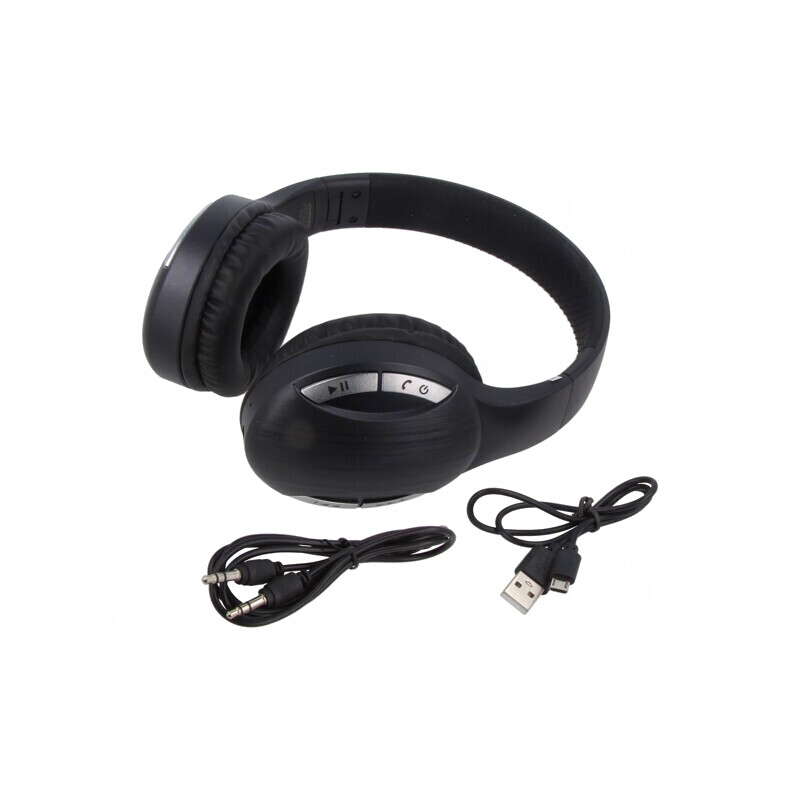 Wireless Headphones with Microphone Black USB B 10m | Electronic-mag.ro | Componente Electronice Wireless Headphones with Microphone Black USB B 10m | Electronic-mag.ro | Componente Electronice