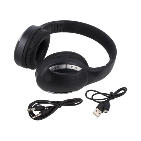 Wireless Headphones with Microphone Black USB B 10m | Electronic-mag.ro | Componente Electronice