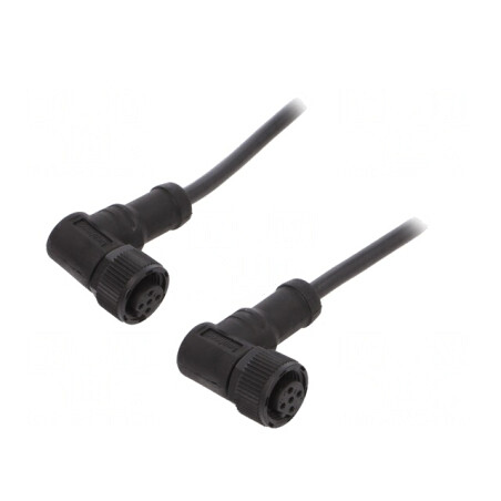 Cablu senzori automatizări M12 1m mufă-mufă | Electronic-mag.ro | Componente Electronice