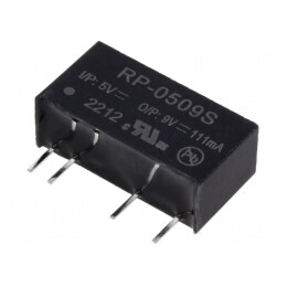 Convertor DC/DC 1W 5V la 9V 111mA SIP7 | Electronic-mag.ro | Componente Electronice