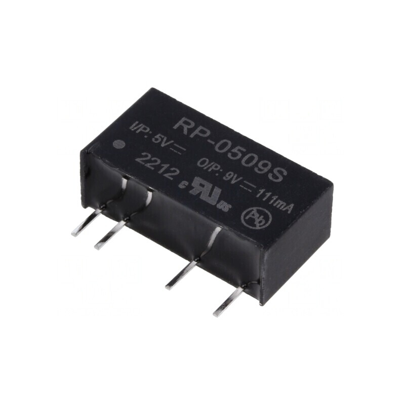 Convertor DC/DC 1W 5V la 9V 111mA SIP7 | Electronic-mag.ro | Componente Electronice