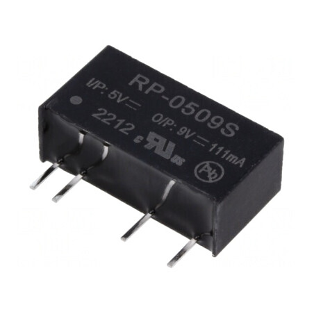 Convertor DC/DC 1W 5V la 9V 111mA SIP7 | Electronic-mag.ro | Componente Electronice