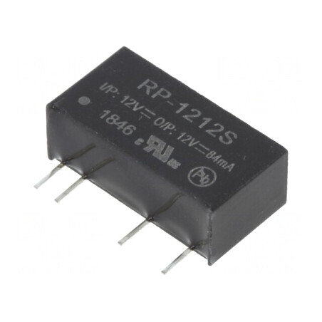 Convertor DC/DC 12V 1W RP-1212S | Electronic-mag.ro | Componente Electronice