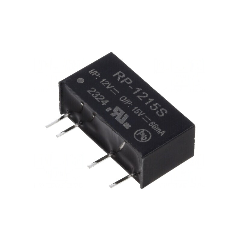 Convertor DC/DC 1W 10.8-13.2V la 15V 66mA RP-1215S | Electronic-mag.ro | Componente Electronice Convertor DC/DC 1W 10.8-13.2V la 15V 66mA RP-1215S | Electronic-mag.ro | Componente Electronice