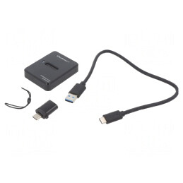 Stație de andocare USB 3.1 neagră | Electronic-mag.ro | Componente Electronice